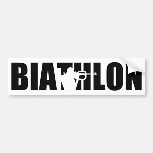Biathlon Bumper Sticker (Front)