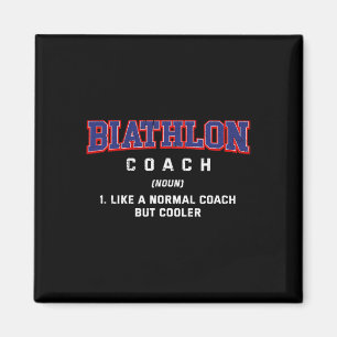 Biathlon Coach Definition Funny Biathlete Humour 3 Magnet