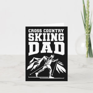 Biathlon Cross Country Skiing Dad Cross Country Sk Card