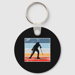 Biathlon Cross-country Skiing Design For Biathlon  Key Ring