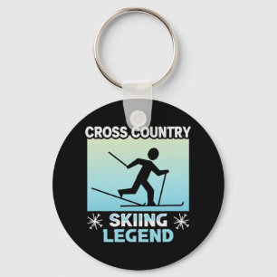 Biathlon Cross Country Skiing Legend Cross Country Key Ring