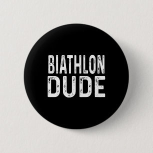 Biathlon Dude Distressed Sprint Pursuit Relay Trac 6 Cm Round Badge