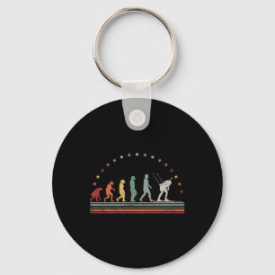 Biathlon Evolution Retro Ski Hob Key Ring