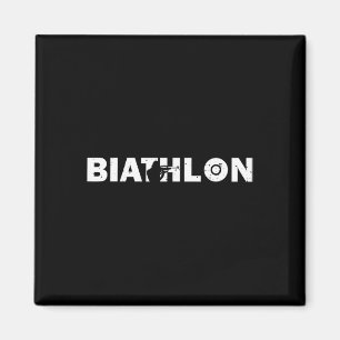 Biathlon Funny Biathlete Shooting Skiing Target Sp Magnet