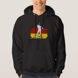 Biathlon Germany winter biathlete skier mountain Hoodie