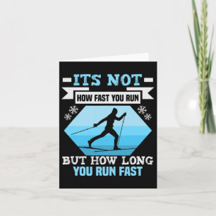 Biathlon It's Not How Fast You Run Cross Country S Card