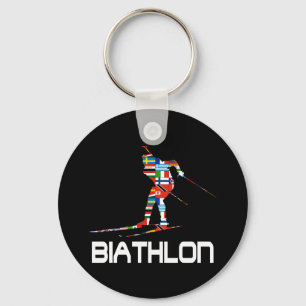 Biathlon Key Ring