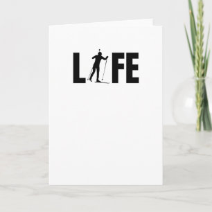 Biathlon Life   Biathlon Lover Target Shooting Card