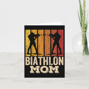 Biathlon Mum Biathlons Biathlete Sports Mother Mum Card