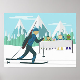 Biathlon Poster - Place your text