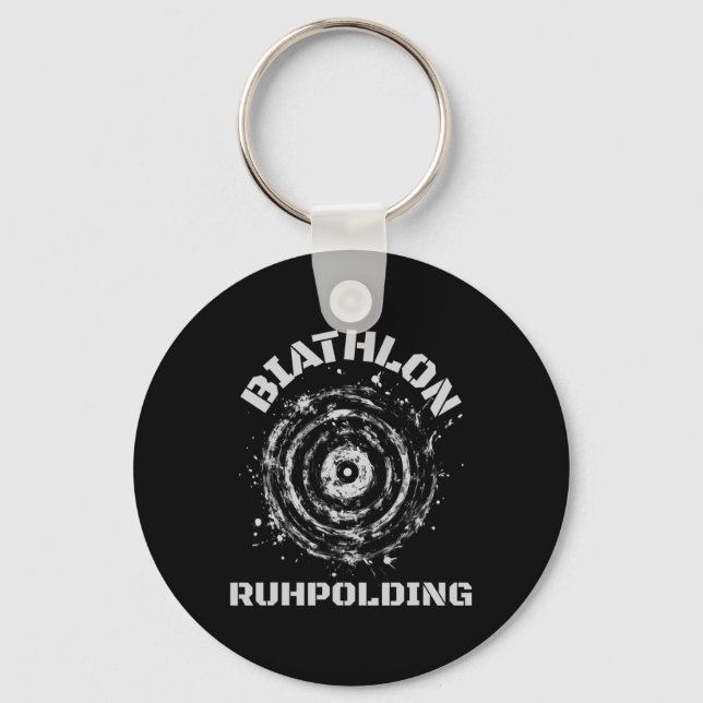 Biathlon Ruhpolding Target  Key Ring (Front)