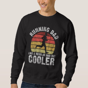 Biathlon Runner Marathon Running Dad Father's Day Sweatshirt