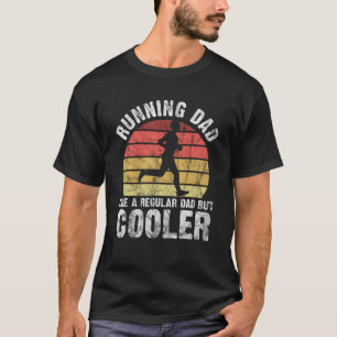 Biathlon Runner Marathon Running Dad Father's Day T-Shirt