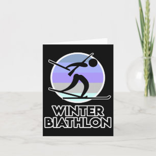 Biathlon Shirt For Men And Women - Winter Biathlon Card