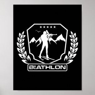 Biathlon Shoot Shooting Cross Country Skiing Biath Poster
