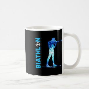 Biathlon Shooting And Skiing Winter Sports Coffee Mug