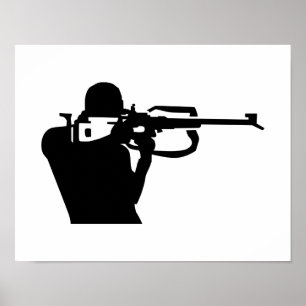 Biathlon shooting poster