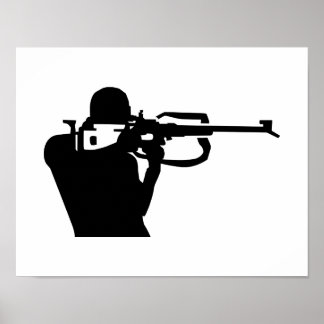 Biathlon shooting poster