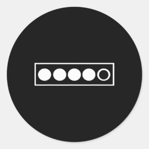 Biathlon Shooting Range Biathlete Hit Winter Sport Classic Round Sticker