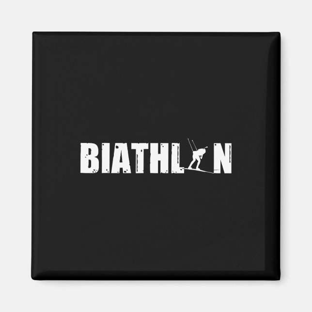 Biathlon Ski De Fond Biathlones  Magnet (Front)