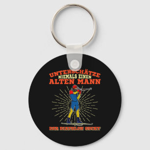 Biathlon Ski Skier Cross-country Ski Trail 16 Key Ring