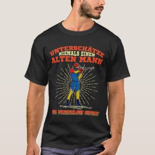 Biathlon Ski Skier Cross-country Ski Trail 16 T-Shirt