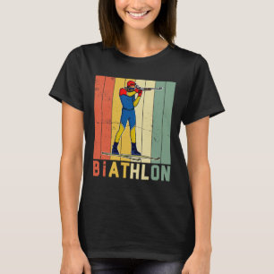 Biathlon Ski Skier Cross-country Ski Trail 3 T-Shirt