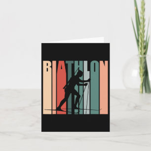 Biathlon Ski Skier Winter Sports Cross-country Ski Card