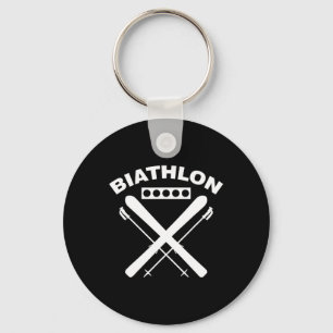 Biathlon Ski Skier Winter Sports Cross-country Ski Key Ring