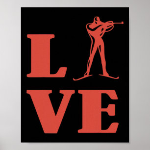 Biathlon Ski Skier Winter Sports Cross-country Ski Poster
