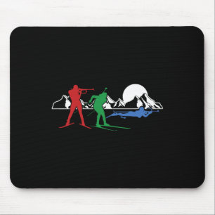 Biathlon Ski Winter Sports Cross Country Skiing Sn Mouse Mat