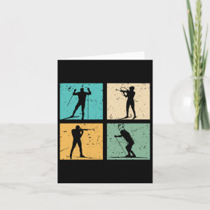 Biathlon Skiing Cross Country Skiing Biathlete Gif Card
