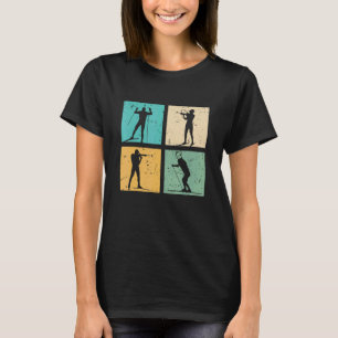 Biathlon Skiing Cross Country Skiing Biathlete  Sk T-Shirt