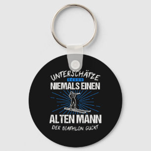Biathlon Skiing Skier Ski Cross-country Gift Key Ring