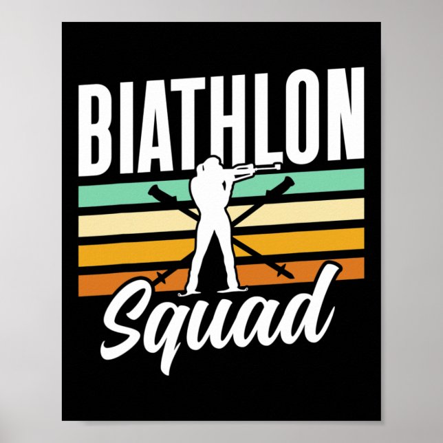 Biathlon Squad Biathlete Biathlons Sports  Poster (Front)