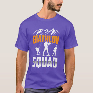 Biathlon Squad Biathlons Sports Biathlete retro T-Shirt