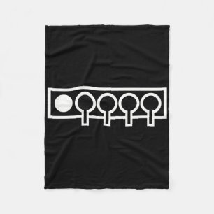 Biathlon Target 1  Fleece Blanket