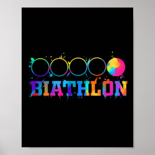 Biathlon Target Shooting Stand Gift Poster