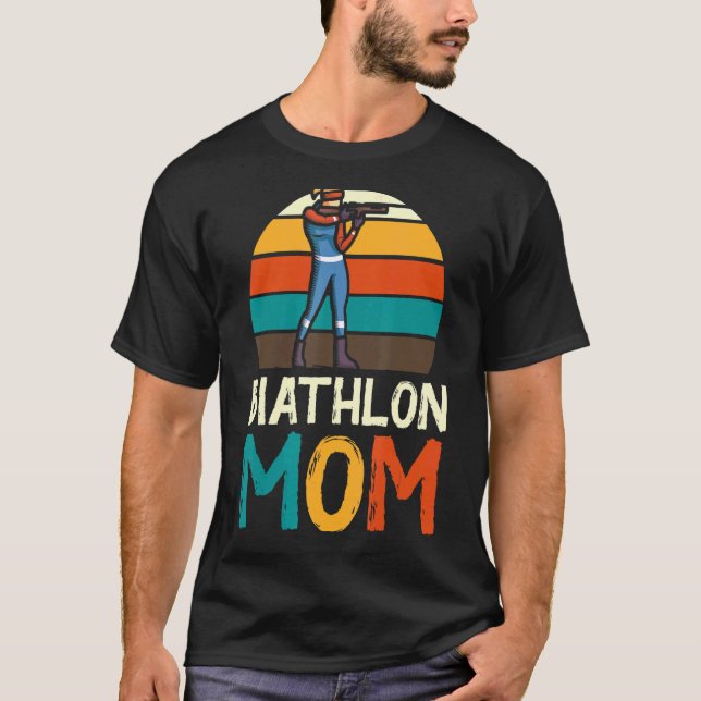 Biathlon Winter Ski Skiing Fun  4 T-Shirt (Front)