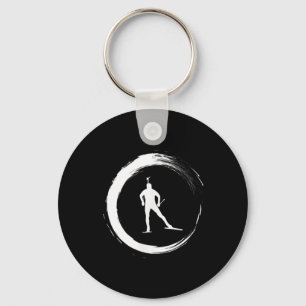 Biathlon Winter Sport Kreis Pion 1 Key Ring