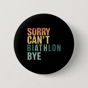 Biathlon Winter Sport Skiing Riffle Shooting Biath 6 Cm Round Badge