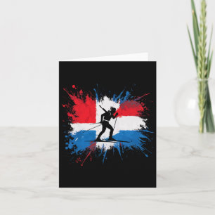 Biathlon Winter Sport Skiing Riffle Shooting Biath Card