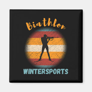 Biathlon Winter Sports Cross-country Skiing Rifle Magnet
