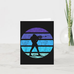 Biathlon winter sports skiing  card