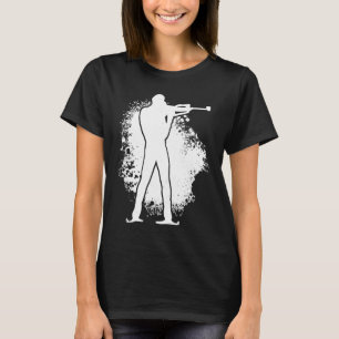 Biathlon Winter Sports Snow Biathlete Cross Countr T-Shirt