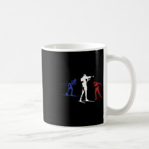 Biathlon Winter Sports Usa Skiing Silhouette Gift Coffee Mug
