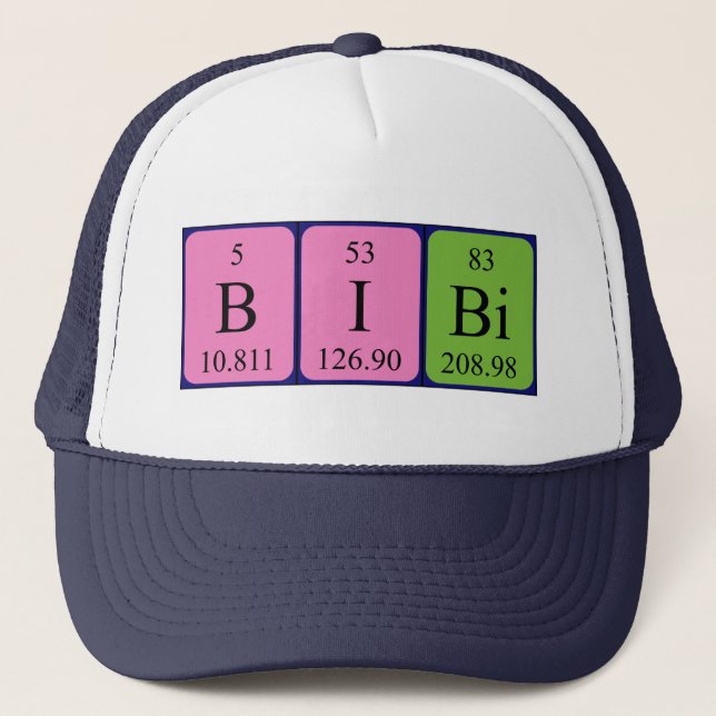 Bibi periodic table name hat (Front)