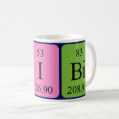 Bibi periodic table name mug (Front Right)
