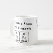 Bibi periodic table name mug (Front Left)