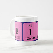 Bibi periodic table name mug (Front Left)